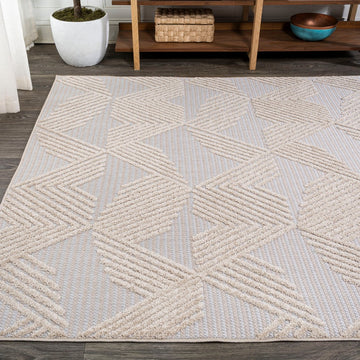 Jazz High-low Pile Art Deco Geometric Indoor/outdoor Area Rug
